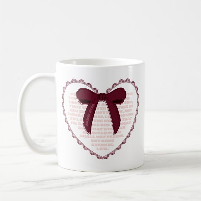 Mug Jean 3:16 - Saint-Valentin chrétien (Gauche)