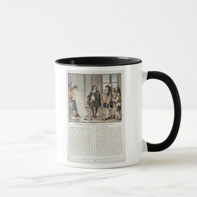 Mug Jean Baptiste Colbert (1619-83) présente la carte (Droite)