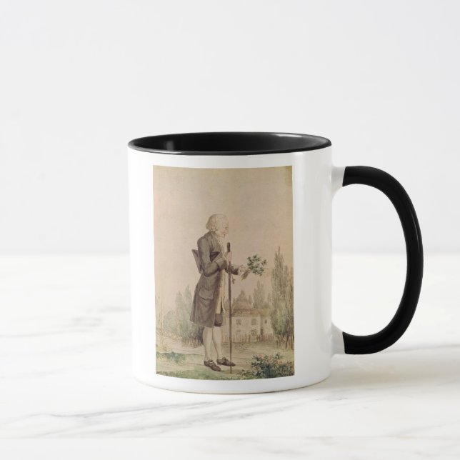 Mug Jean-Jacques Rousseau recueillant des herbes (Droite)