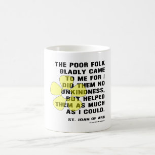 Mug Jeanne d'Arc Aide les Pauvres Gens