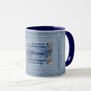 Mug Jeans muter avec votre texte