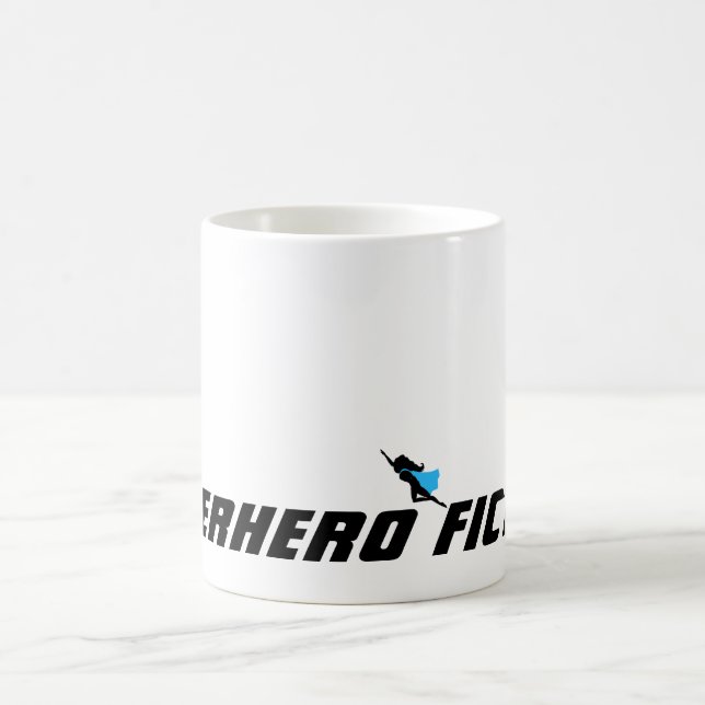 Mug J'écris de la fiction de super-héros (Centre)
