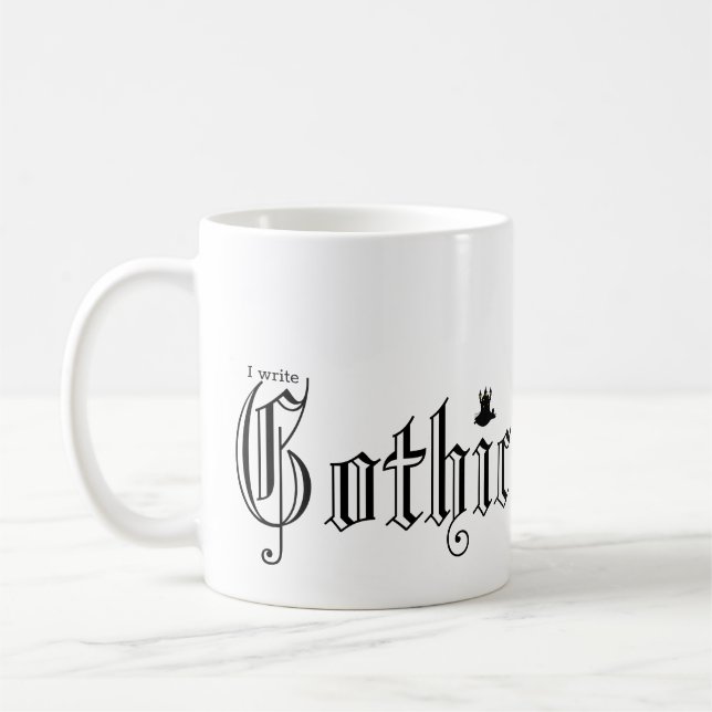 Mug J'écris de la fiction gothique Horror (Gauche)