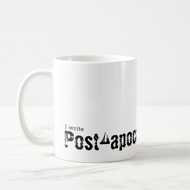 Mug J'écris de la fiction post-apocalyptique (Gauche)