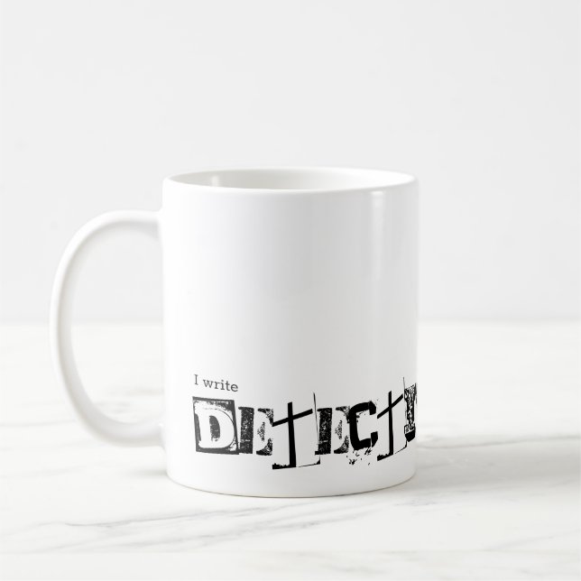 Mug J'écris Detective Fiction (Gauche)
