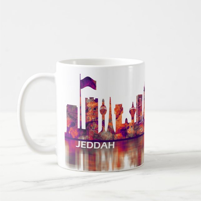 Mug Jeddah Arabie Saoudite Skyline (Gauche)