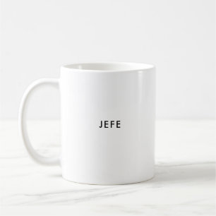 Mug Jefe   Boss   Musique à café espagnole personnalis