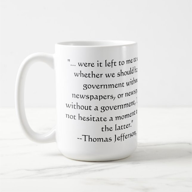 Mug Jefferson à propos des journaux (Gauche)