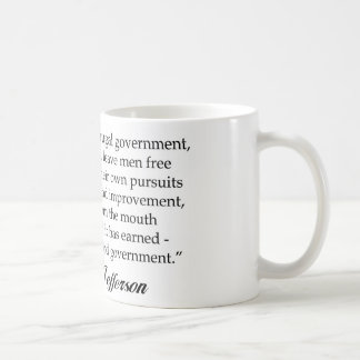Mug Jefferson : Un gouvernement sage et économe