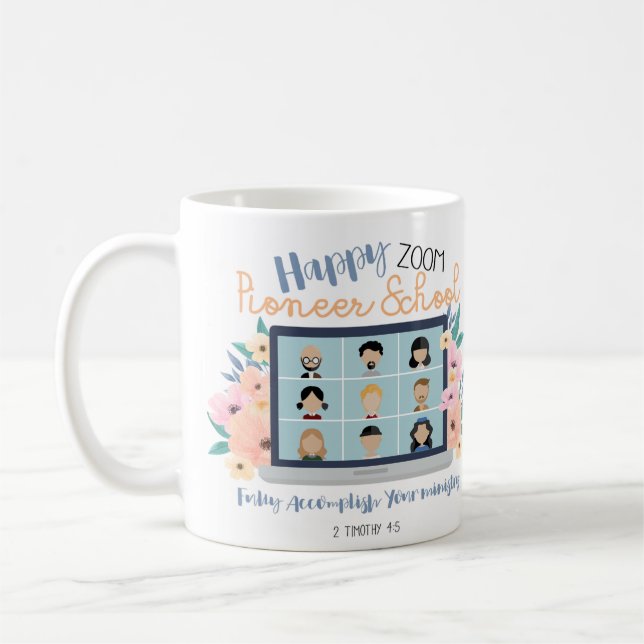 Mug Jehovah Witness Happy Zoom Pioneer School 2022 (Gauche)