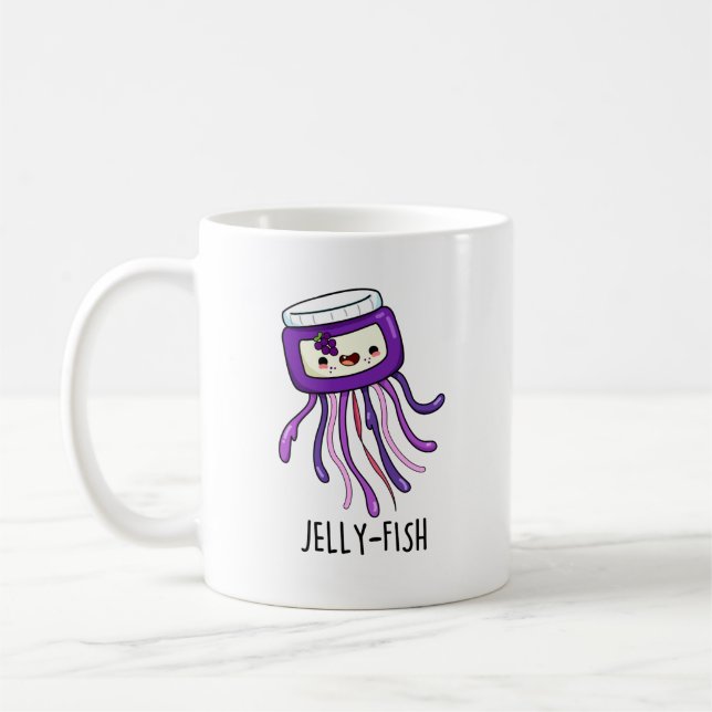 Mug Jelly-fish Drôle Jelly Jar Pun (Gauche)