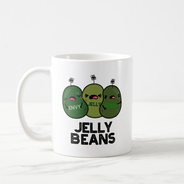 Mug Jelly Haricots Drôle Jalous Bonbons Pun (Gauche)