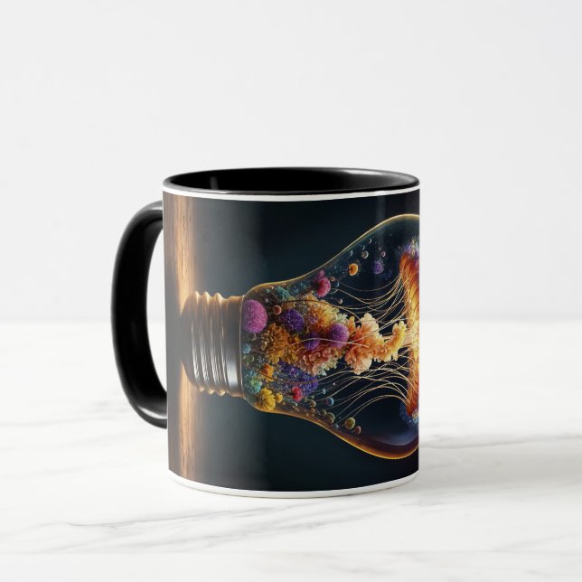Mug Jellyfish bioluminescente vibrante (Devant gauche)