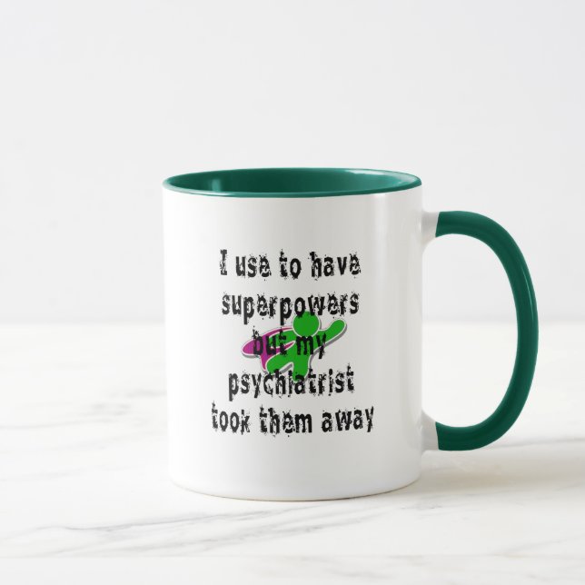 Mug J'emploie pour avoir les superpuissances (Droite)