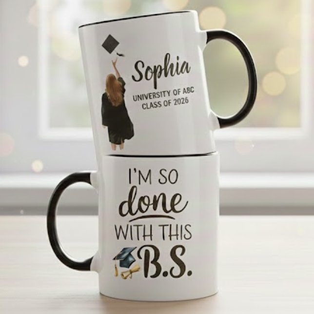 Mug J'en ai Marre de Ces Conneries Citation de Diplômé (Créateur téléchargé)