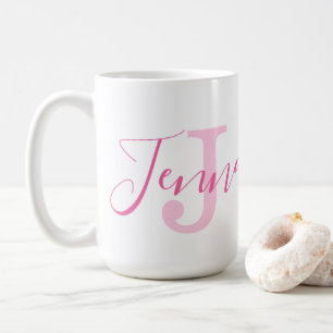 Mug Jenna nom signification et monogramme petit oiseau
