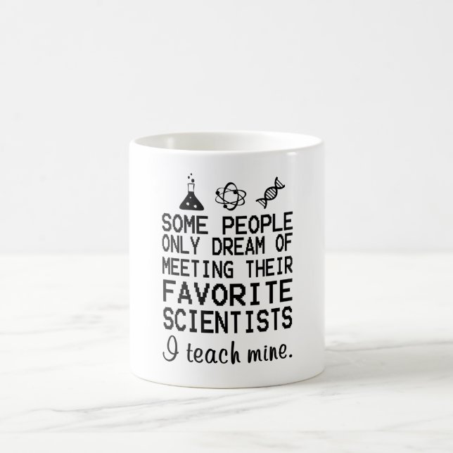 Mug J'enseigne à les miens le professeur de Sciences (Centre)