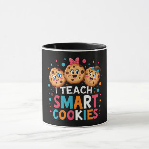 Mug J'enseigne aux cookies intelligents professeur de