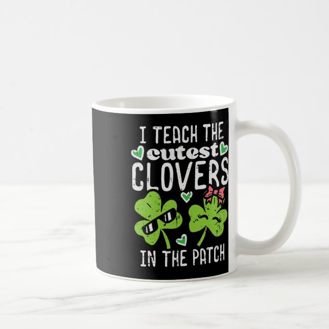 Mug J'enseigne aux trèfles les plus mignons dans Patch (Droite)