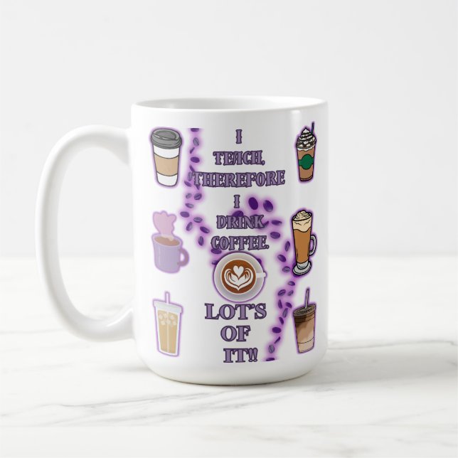 Mug J'enseigne donc à boire du café (Gauche)