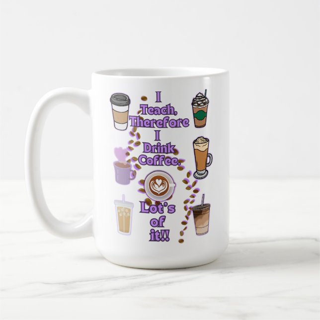 Mug J'enseigne donc à boire du café (Gauche)