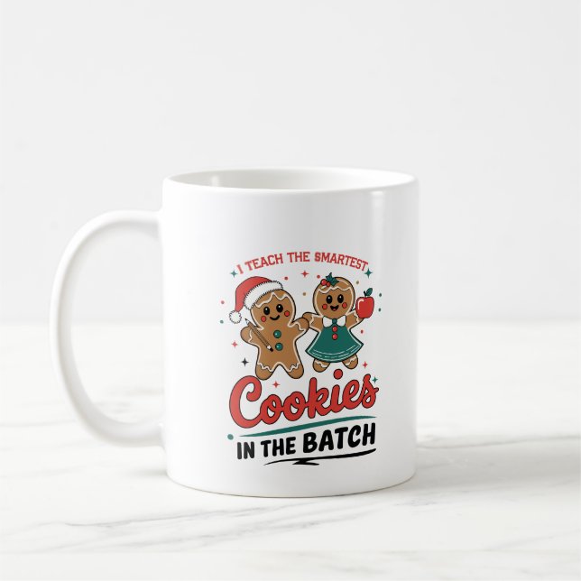 Mug J'enseigne les cookies les plus intelligents dans  (Gauche)