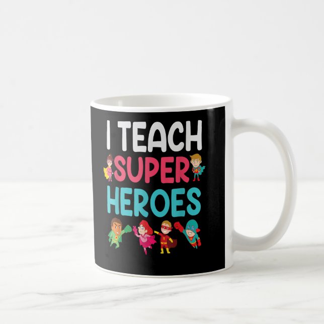 Mug J'Enseigne les super héros (Droite)