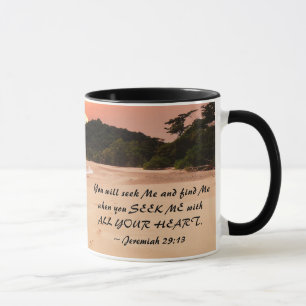 Mug Jérémie 29:13 Cherchez-moi avec tout votre coeur B