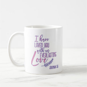 Mug Jérémie 31:3 Je t'aime d'un amour éternel Bible