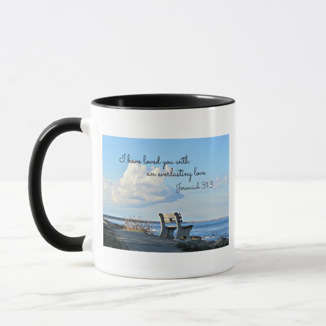 Mug Jérémie 31:3 Je vous ai aimés avec un éternel (Gauche)