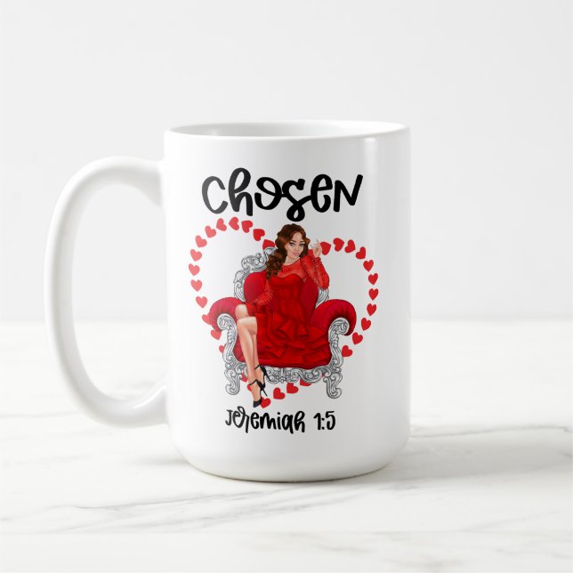 Mug Jérémie choisie 1:5 Saint Valentin Galentines Jour (Gauche)