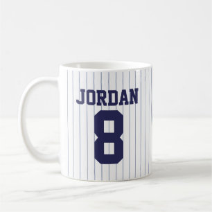 Mug Jersey de baseball avec nom et numéro personnalisé