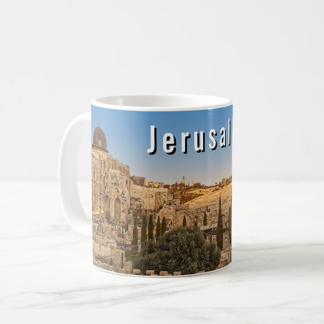 Mug Jerusalem's Mount Olive and Al Aqsa Mosque (Devant gauche)