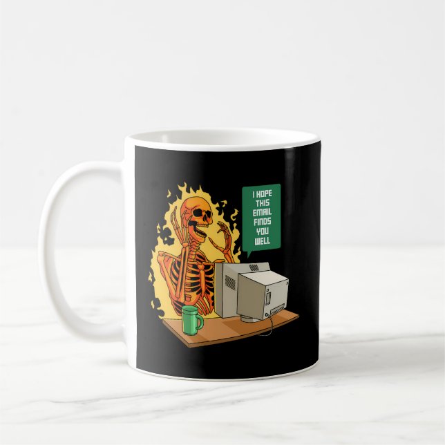 Mug J'Espère Que Ce Courriel Vous Trouve Bien Employé  (Gauche)