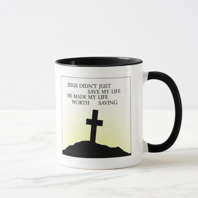 Mug Jésus a sauvé ma vie (Droite)