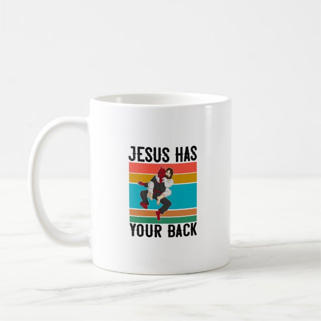 Mug Jésus A Ton Dos Brésilien Jiu Jitsu Don Chris (Gauche)