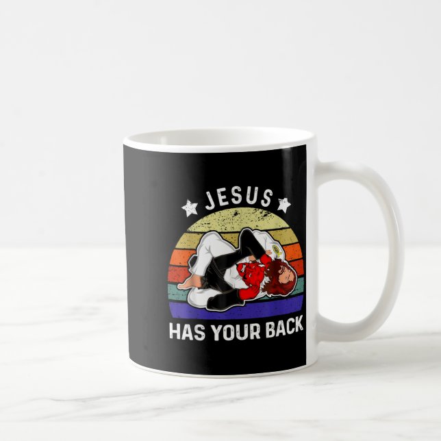Mug Jésus a votre dos Jiu Jitsu Grappling vs Diable (Droite)