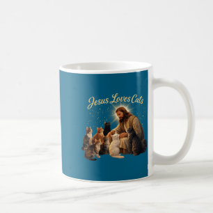 Mug Jésus aime les chats chrétien amateur de chats Jés