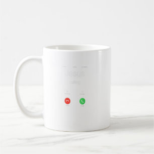 Mug Jésus Appelant Drôle Jésus Téléphone Christian