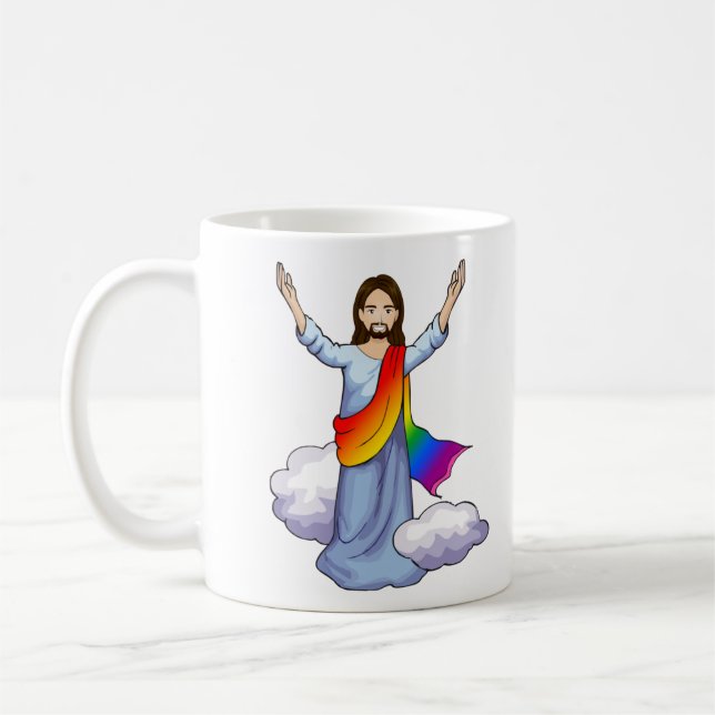 Mug Jésus arc-en-ciel (Gauche)