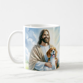 Mug Jésus avec Beagle
