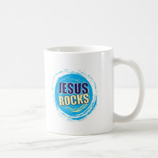 Mug Jésus bascule 7 bleus et jaunes