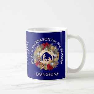 Mug JÉSUS Bleu EST LA RAISON DE Noël