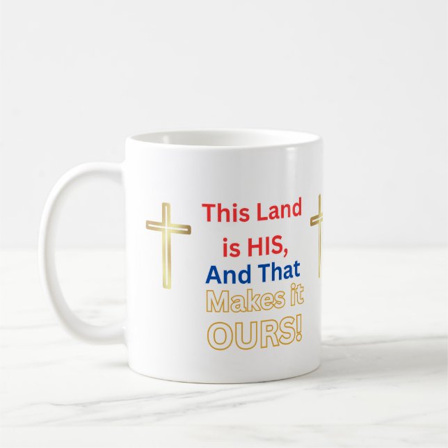 Mug Jésus Cette terre est la sienne et elle la fai (Gauche)