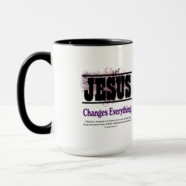 Mug Jésus change tout (Gauche)
