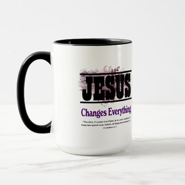 Mug Jésus change tout (Gauche)