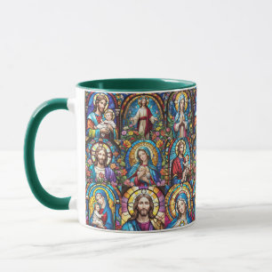 Mug Jésus Christ Mary & Joseph Christian Stainverre