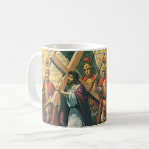 Mug Jésus Christ Portant la Croix à sa Crucifixion