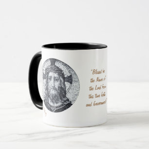 Mug Jésus Christ & Prière "Psaume 113:2 Béni" Café M