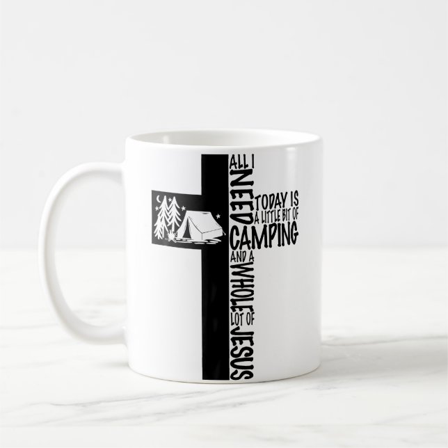Mug Jésus Croix Camping Chrétien Bénis (Gauche)